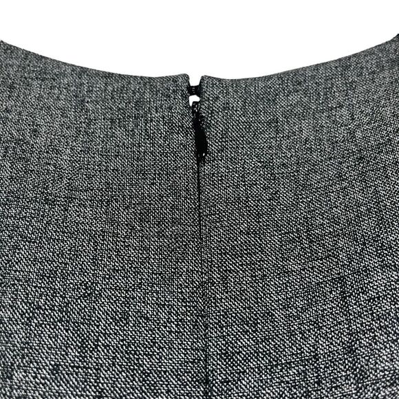 Eliza J Petite Sheath Dress Women's Heather Gray w/ Black Lace Beaded 6P - Picture 14 of 14